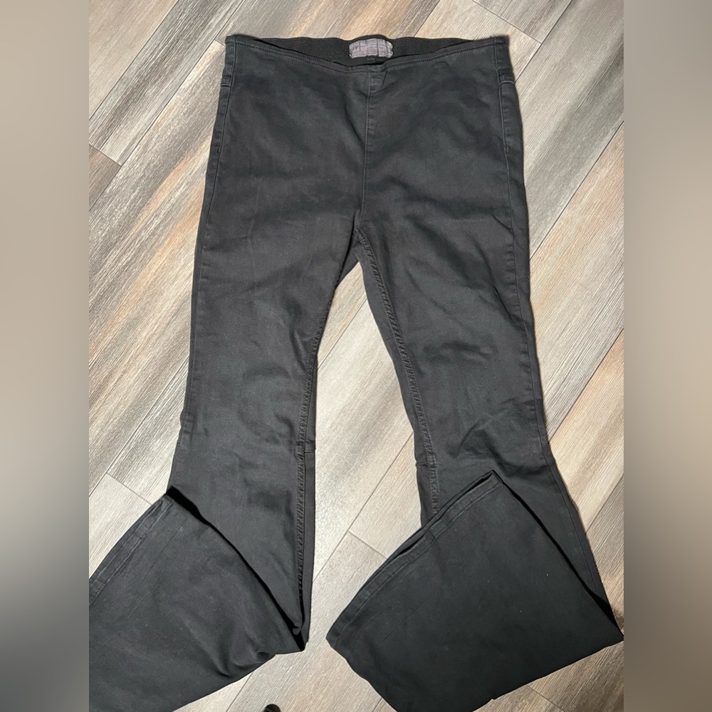 Free People Black Wide‎ Bottom Pants- 29R